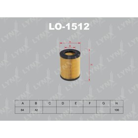 Фильтр масляный LYNXauto LO1512 3168262