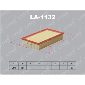 Фильтр воздушный LYNXauto LA1132 3167360