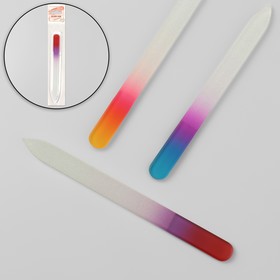 Nail file glass nail "rainbow", 14cm, MIX color