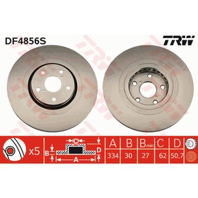 Диск тормозной TRW DF4856S 3111462
