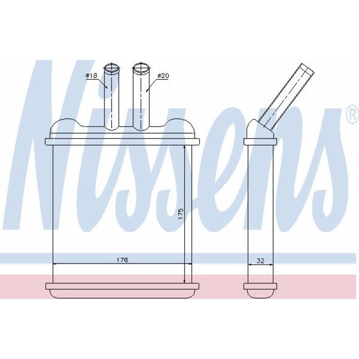 Радиатор печки NISSENS 76502