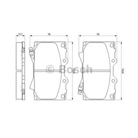 Колодки тормозные  Bosch 0986424640 3111915