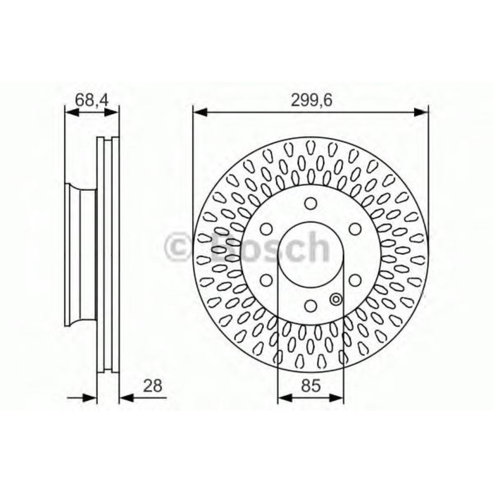 Диск тормозной BOSCH 0986479R78