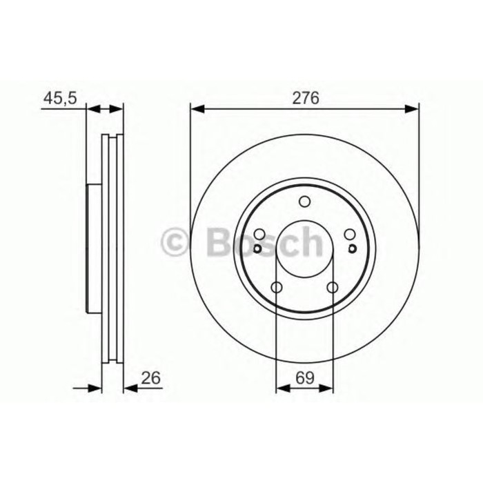 Диск тормозной BOSCH 0986479S00