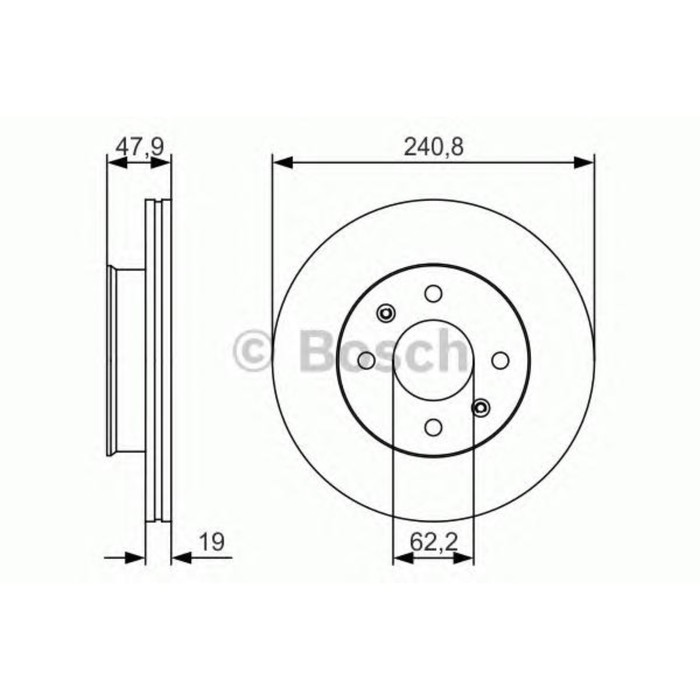 Диск тормозной BOSCH 0986479S18