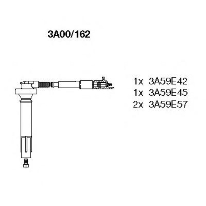 Комплект проводов BREMI 3A00162