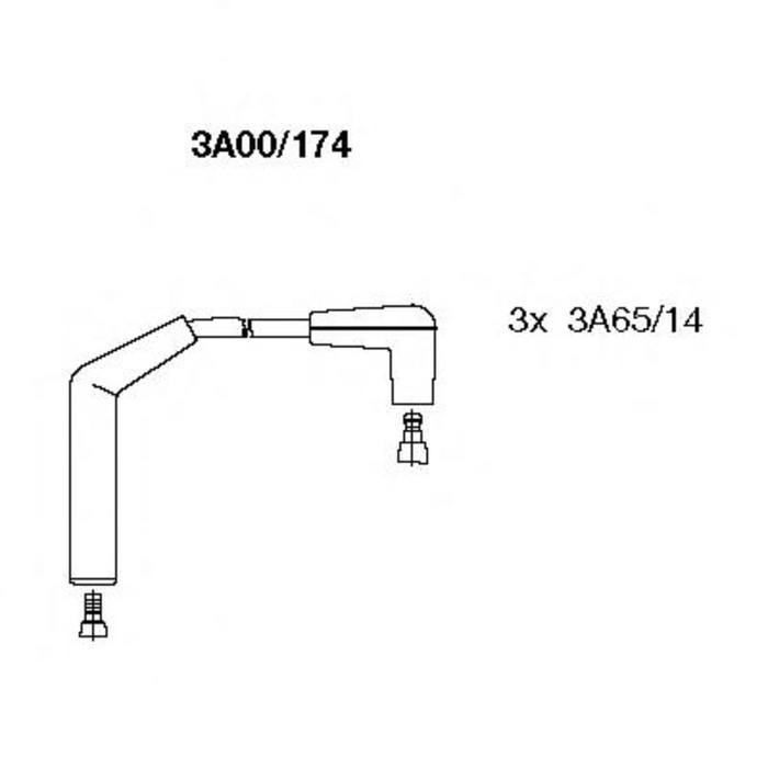 Комплект проводов BREMI 3A00174