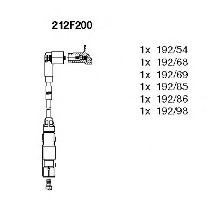 Комплект проводов BREMI 212F200