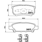Колодки тормозные BREMBO P54034 3112191 Колодки тормозные BREMBO P54034 3112191