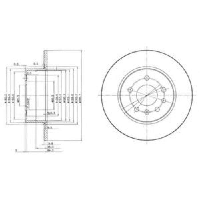 Диск тормозной DELPHI BG3274