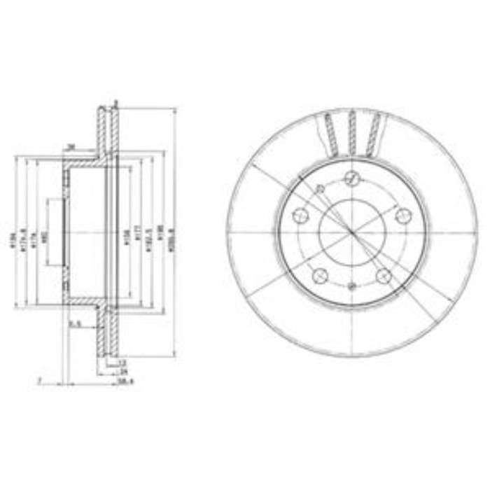 Диск тормозной DELPHI BG2847