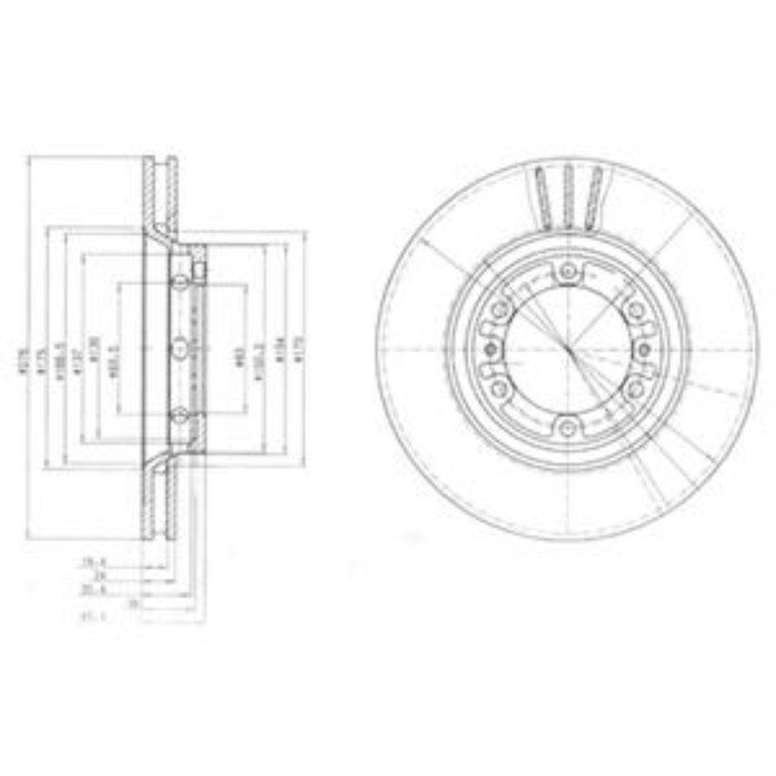 Диск тормозной DELPHI BG4132