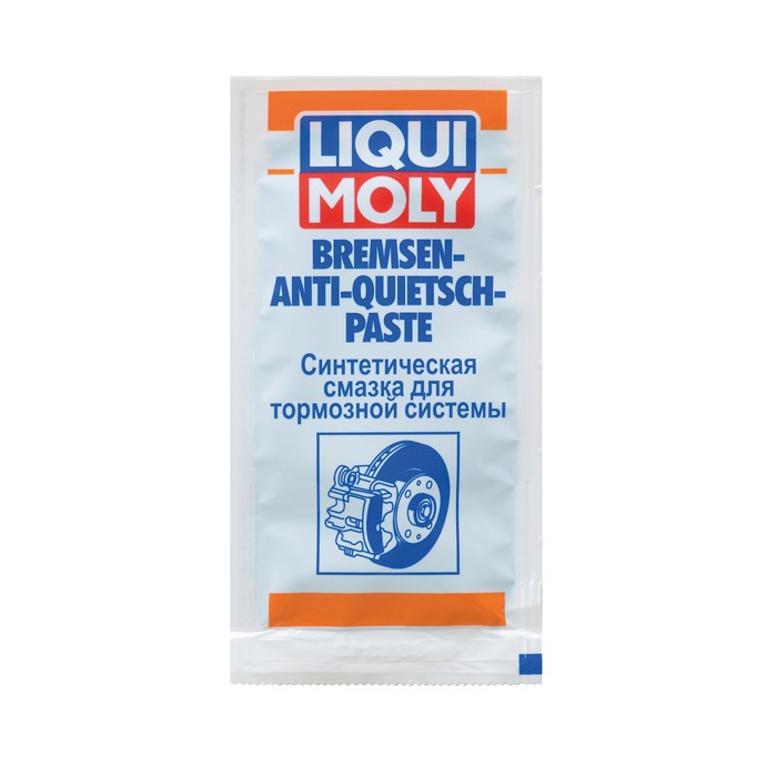 Синтетическая смазка для тормозной системы LiquiMoly Bremsen-Anti-Quietsch-Paste синтетическая, 0,01 кг (7585)