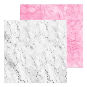 Фотофон двусторонний «Мрамор белый‒мрамор розовый», 45 × 45 см, переплётный картон, 980 г/м