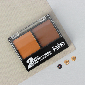 Тени для бровей, двухцветные,  аппликатор, цвет 1 (комплект из 4 шт.)