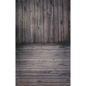 Фотофон бумага "Темно-серые доски" стена+пол 80х125 см