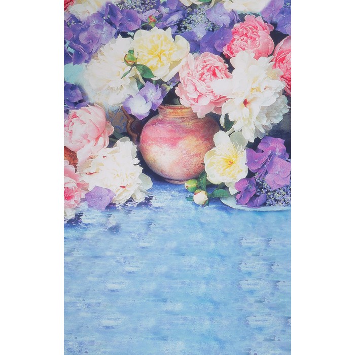 Фотофон бумага "Цветочная композиция" стена+пол 80х125 см
