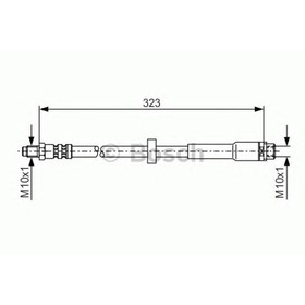 Шланг тормозной BOSCH 1987476293 3187715