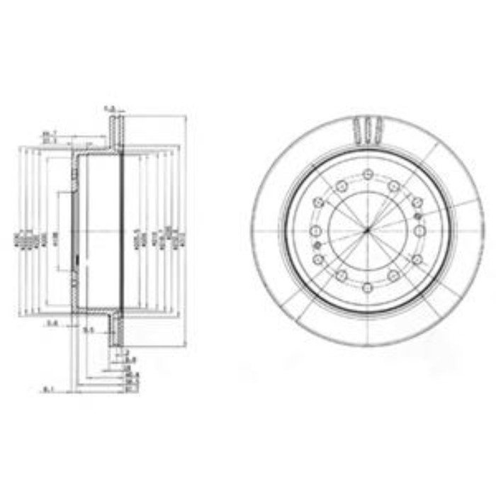 Диск тормозной DELPHI BG3557