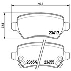 Колодки тормозные BREMBO P59038 3186836 Колодки тормозные BREMBO P59038 3186836
