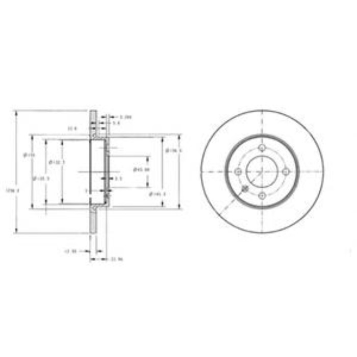 Диск тормозной DELPHI BG2454