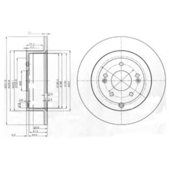 Диск тормозной DELPHI BG4136