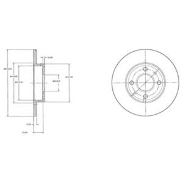 Диск тормозной DELPHI BG2458