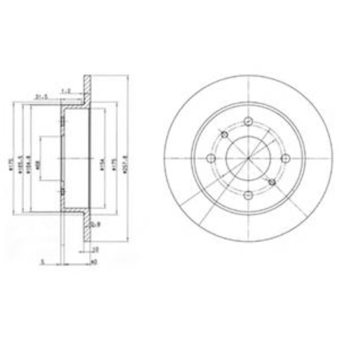 Диск тормозной DELPHI BG2633