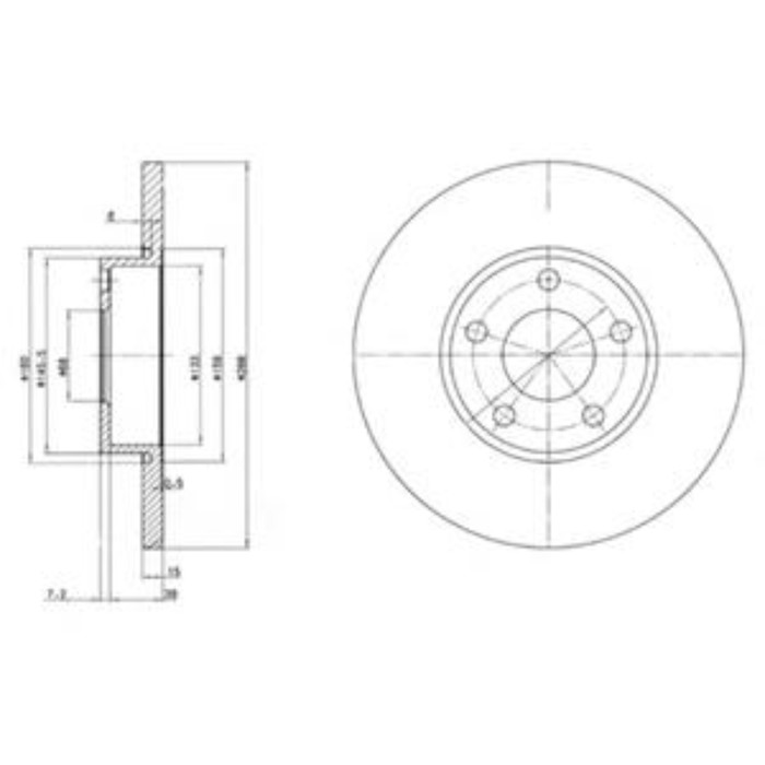 Диск тормозной DELPHI BG2749