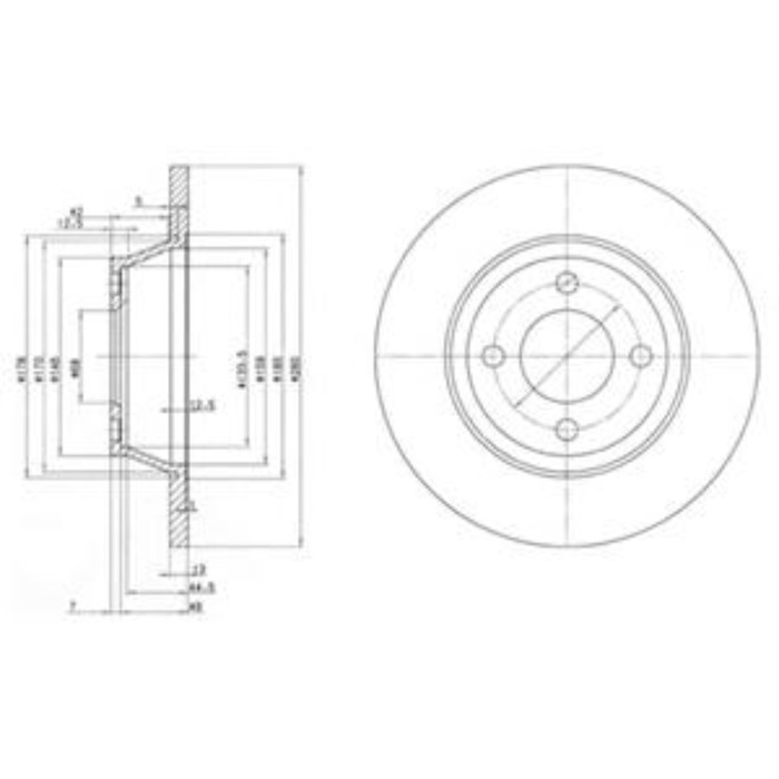 Диск тормозной DELPHI BG2783