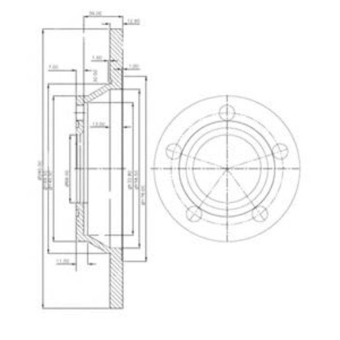 Диск тормозной DELPHI BG2987