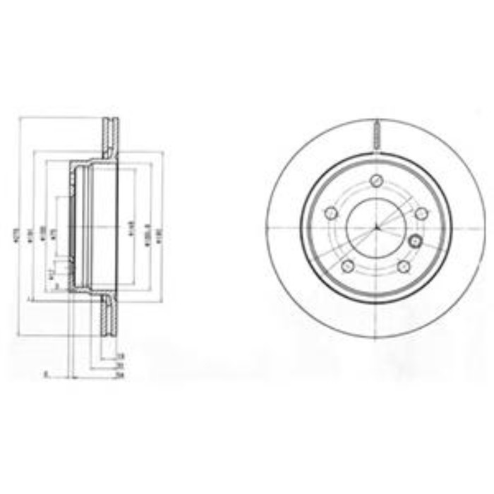 Диск тормозной DELPHI BG3041