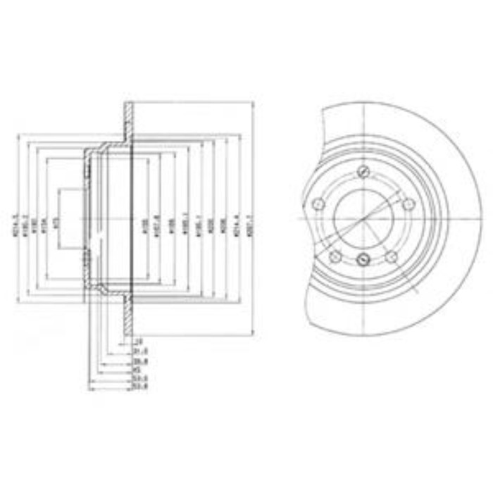 Диск тормозной DELPHI BG3044