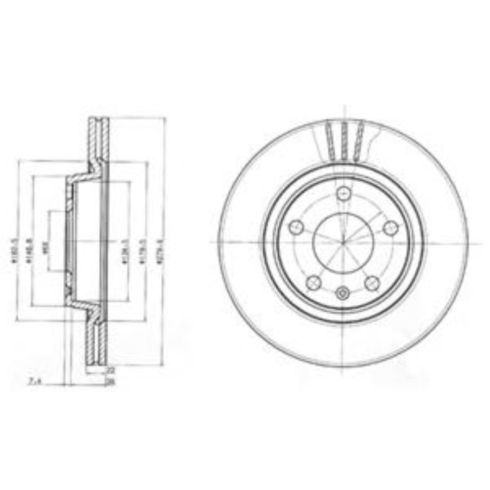 Диск тормозной DELPHI BG3198