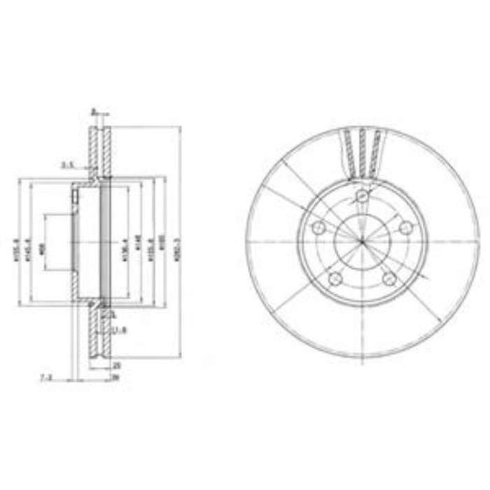 Диск тормозной DELPHI BG3199