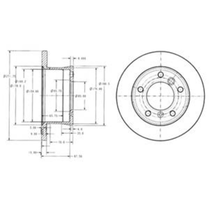 Диск тормозной DELPHI BG3237