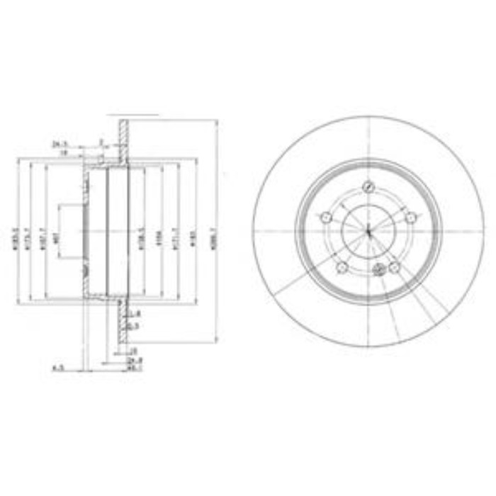 Диск тормозной DELPHI BG3239