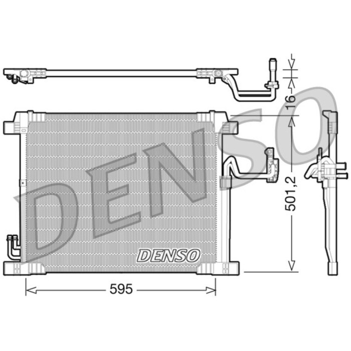 Радиатор кондиционера Denso DCN46012