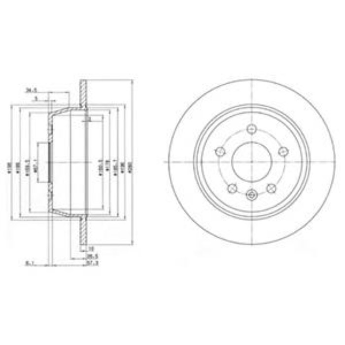 Диск тормозной DELPHI BG3241