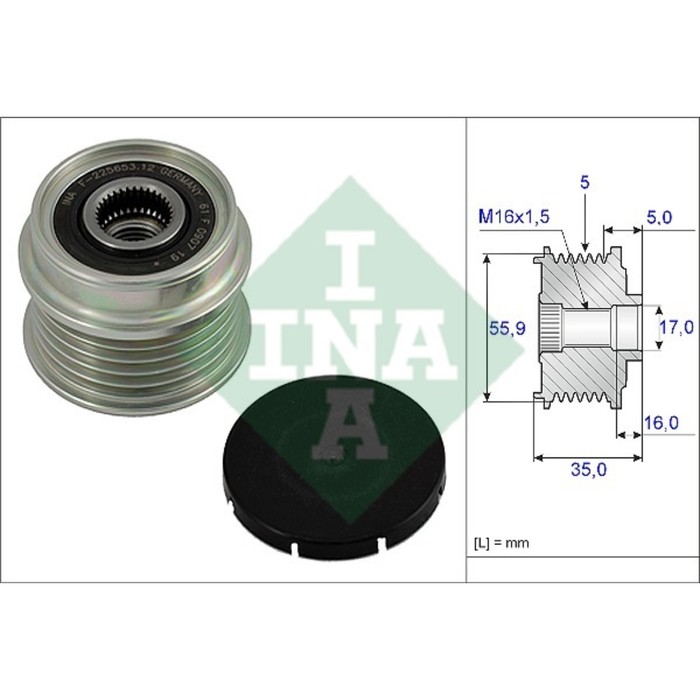 Шкив генератора INA 535000410