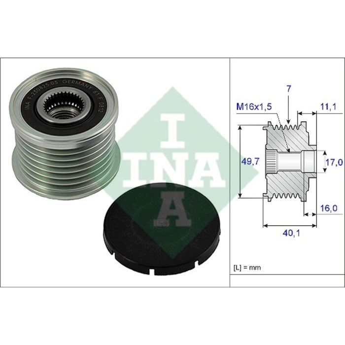 Шкив генератора INA 535002110