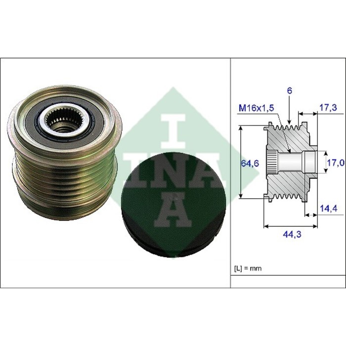 Шкив генератора INA 535013010