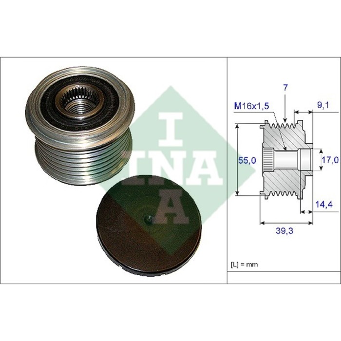 Шкив генератора INA 535014210