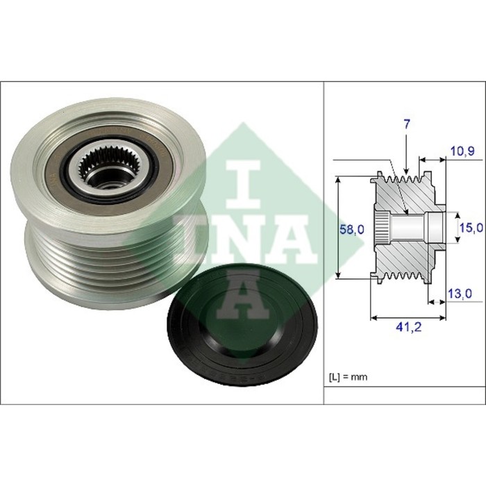 Шкив генератора INA 535017310