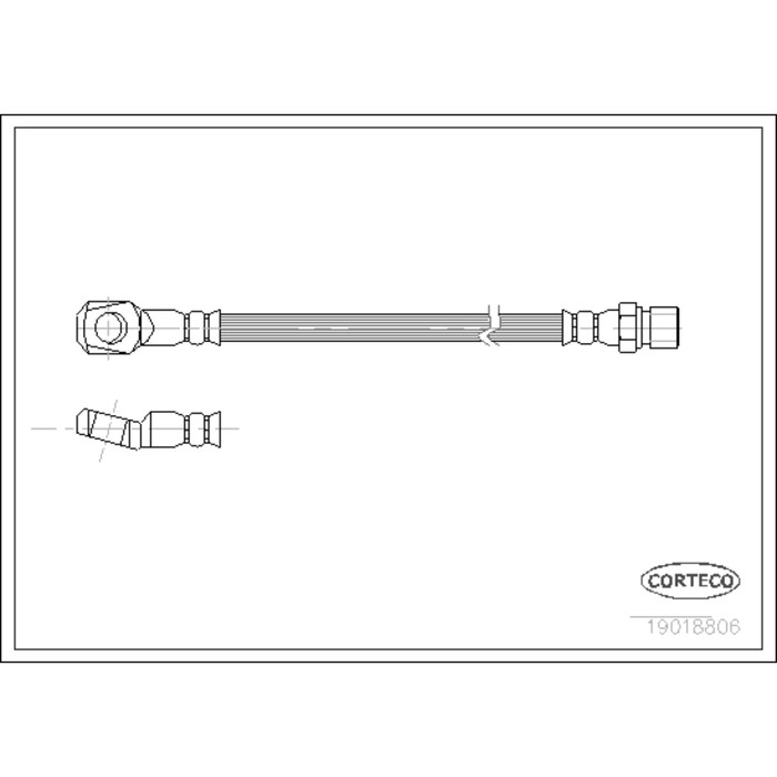 Шланг тормозной Corteco 19018806