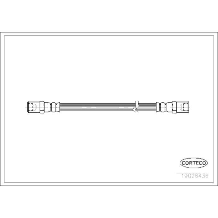 Шланг тормозной Corteco 19026436