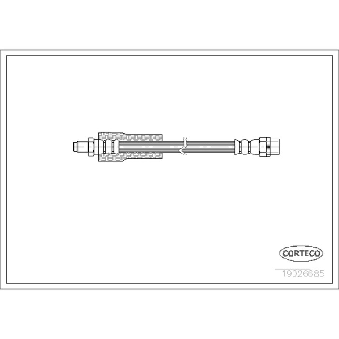 Шланг тормозной Corteco 19026685