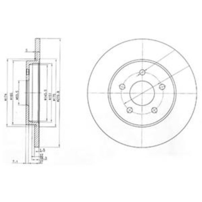 Диск тормозной DELPHI BG3663