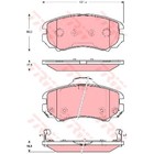 Колодки томрозные  TRW GDB3386 3194621 - фото 71409