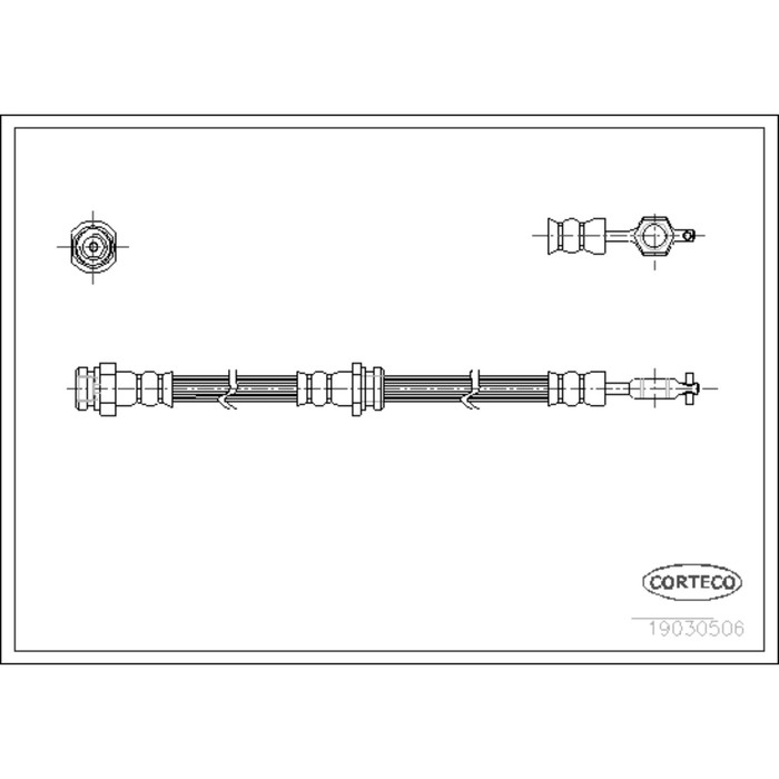 Шланг тормозной Corteco 19030506